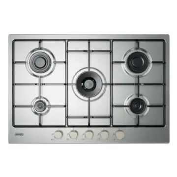 De Longhi Piano Cottura 5 Fuochi YLG 75 F 75cm Inox , 152905