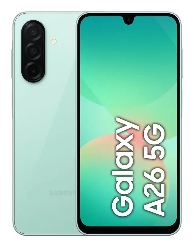Image of Samsung Galaxy A26 5G, Smartphone con Funzioni intelligenti, Display Super AMOLED 6.7”, 6GB RAM, 128GB, Batteria 5.000 mAh, memoria espandibile, Mintcod077
