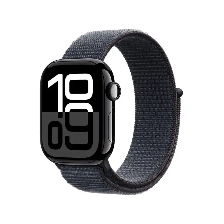 Image of Apple Watch Series 10 Serie 10 GPS + Cellular 42mm Cassa in Alluminio color Jet nero con Sport Loopcod077