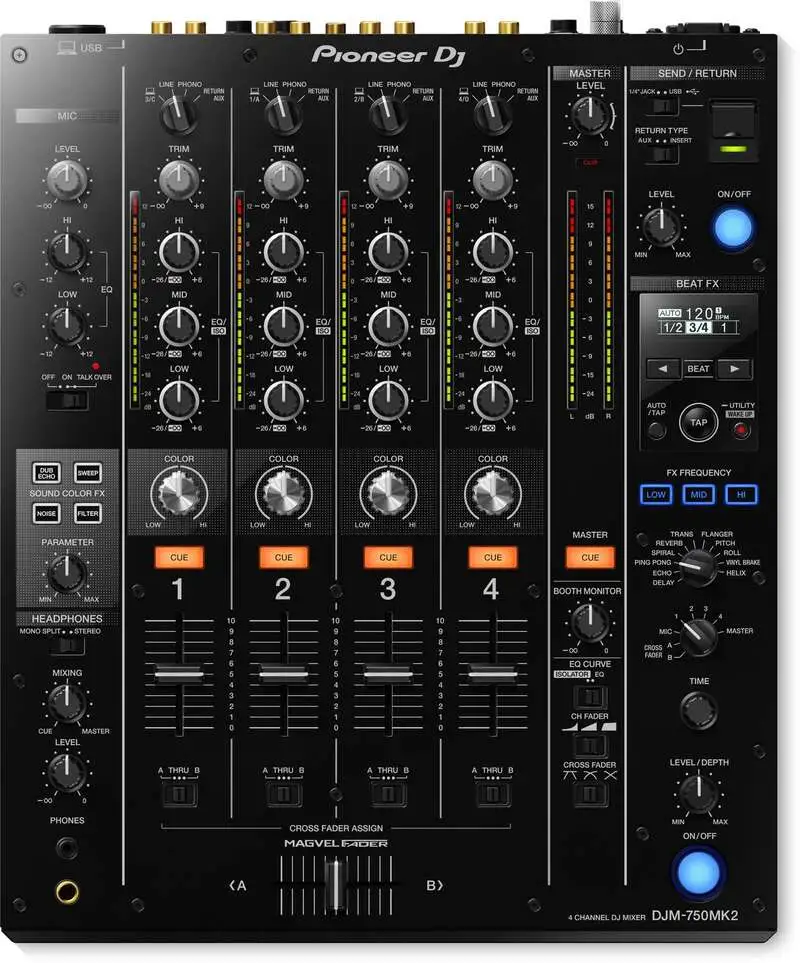 Image of Pioneer DJ DJM-750MK2 4 Channel Mid-Range Digital Mixer